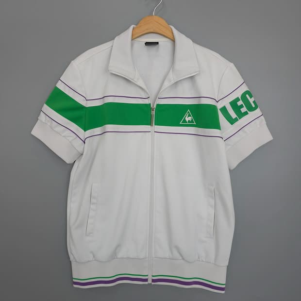 르꼬끄 반집업 트랙탑 반팔 자켓 105