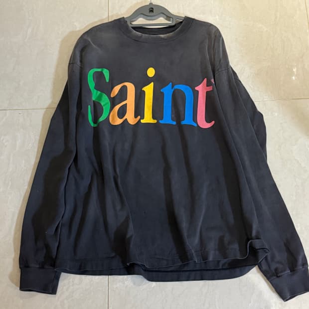 saint michael 세인트 미카엘 애플 오마쥬 티셔츠 XL
