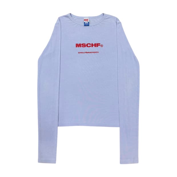 미스치프 롱슬리브 쭉티 긴팔티 라벤더 퍼플 M