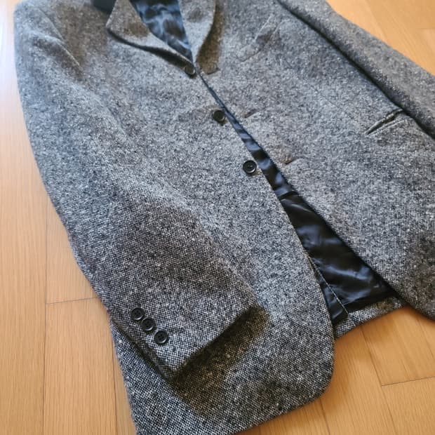 요지 야마모토 AAR 트위드 울 자켓