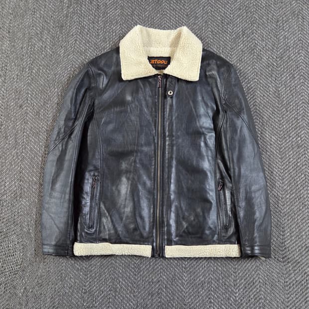 리얼 레더 양가죽 무스탕 자켓
