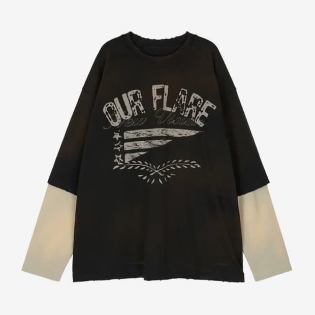 ETCE 플레이어 레이어드 롱슬리브 s사이즈