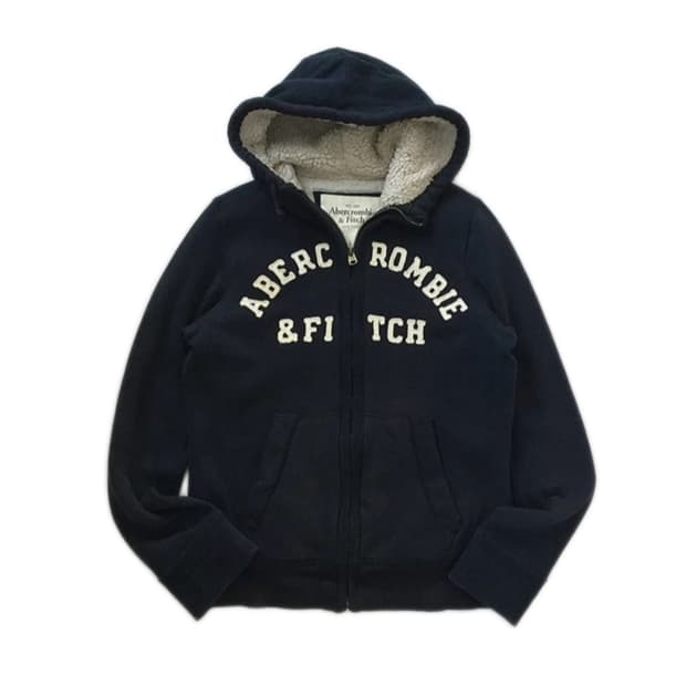 🐑아베크롬비 네이비 양털 후드집업🐑