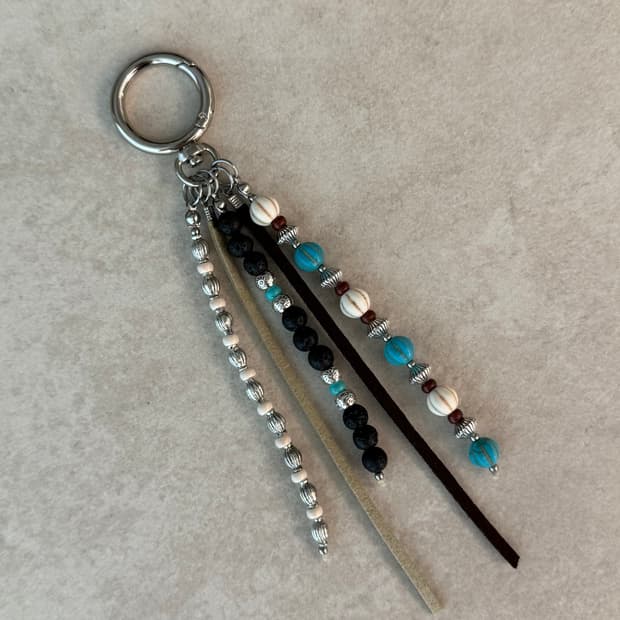 터키석 호박 포인트 키링