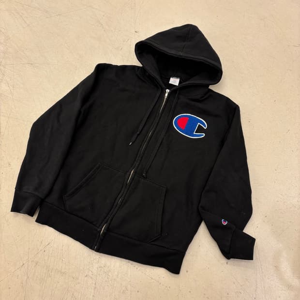 챔피온 빅로고 헤비웨이트 후드 집업
