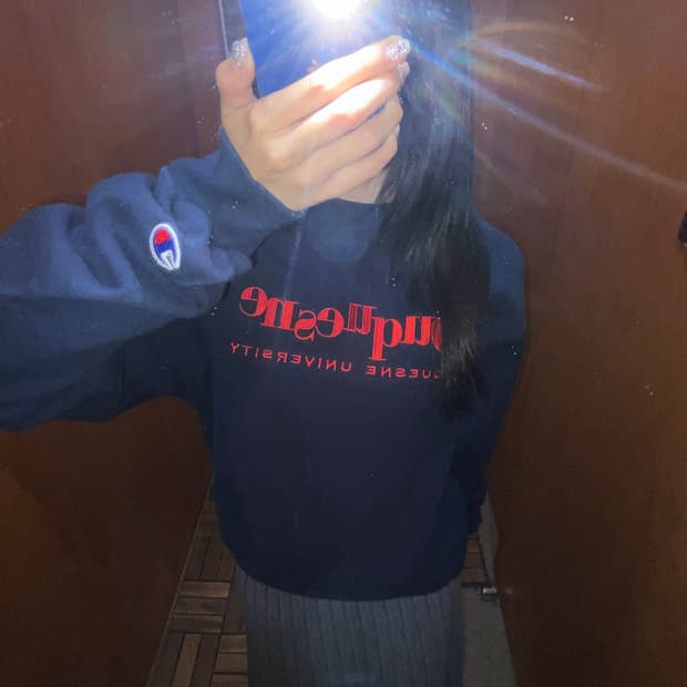 (S) Champion 챔피온 유니버시티 자수 스웻셔츠 맨투맨