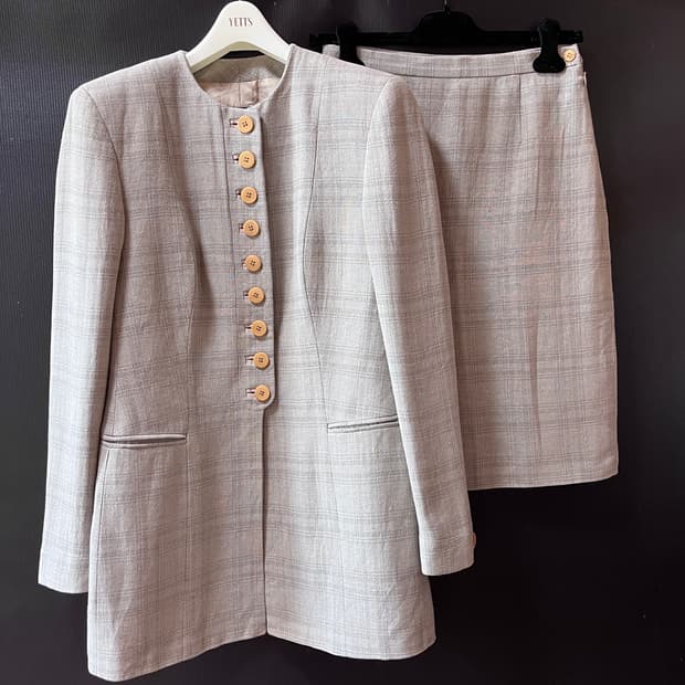 90s 조르지오 아르마니 S/S 테일러드 셋업 이테리 메이드