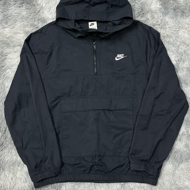 나이키 블랙 아노락 후드 자켓 XL