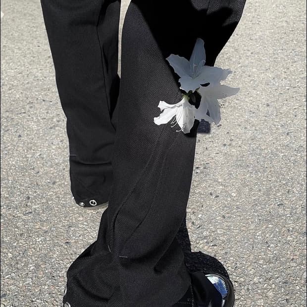 레이크 랙 커브드팬츠