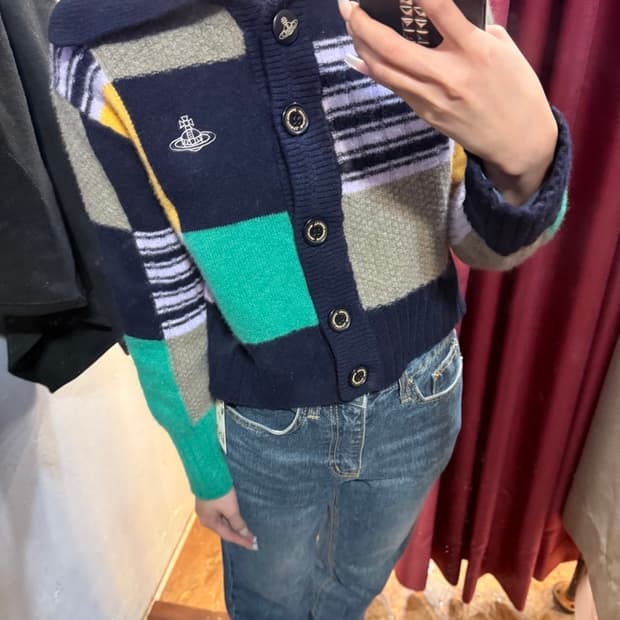 vivian westwood 크롭 가디건