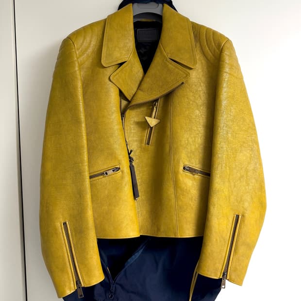 프라다 바이커 가죽 자켓 Prada Leather Biker Jacket