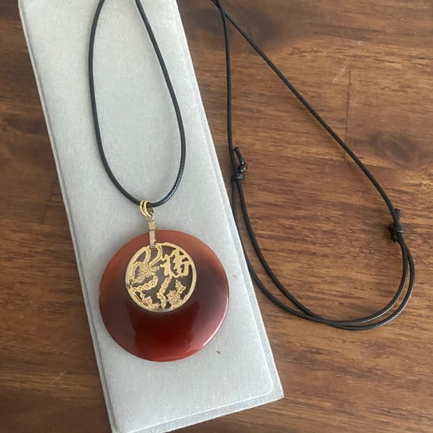 빈티지 자만옥 펜던트 목걸이