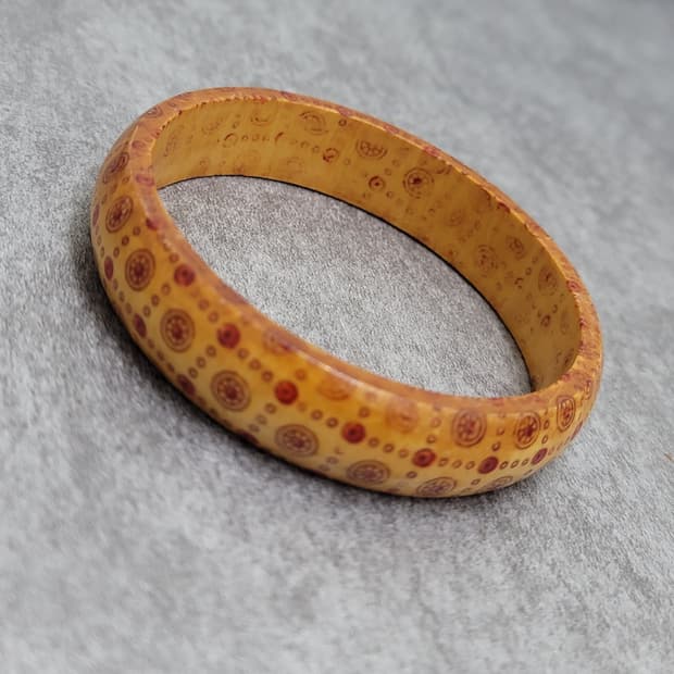 wood bangle bracelet