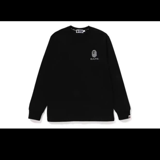 베이프 리플렉티브 롱슬리브 블랙 S