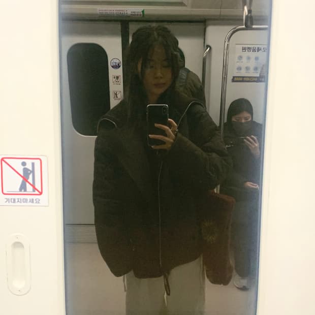 Cos 하이넥 퀼팅 패딩