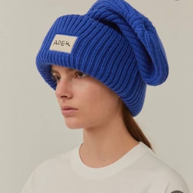 구매해요)) 아더에러 크럼플 비니 블루 블랙 