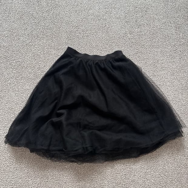 블랙 샤 스커트