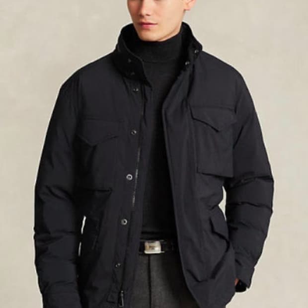 폴로 랄프로렌 필드 다운 자켓 블랙 S