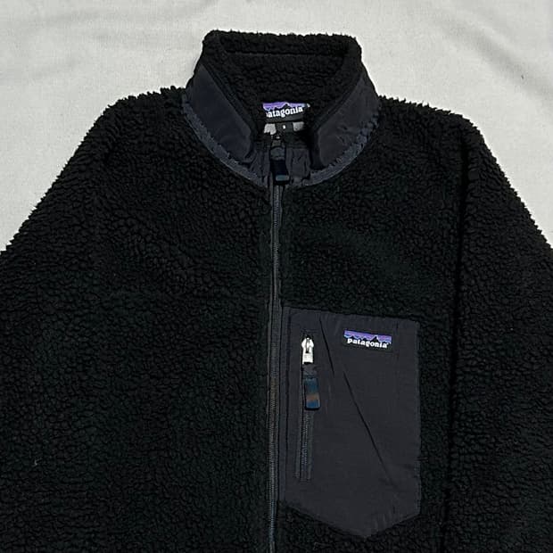 S 파타고니아 클래식 레트로-X 블랙 플리스