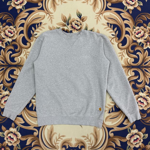 (S)칼하트 Carhartt 베이직로고 맨투맨(그레이)