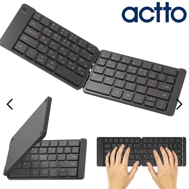 actto 액토 접이식 블루투스 키보드 블랙