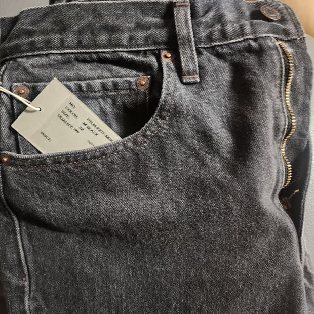 [최저가]CIOTA 뉴테이퍼드 미디엄블랙 흑청 32 새상품