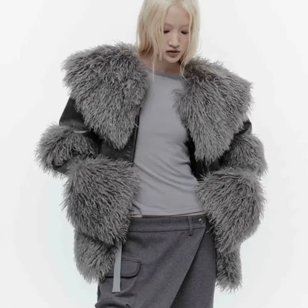 (새상품)웻태그 퍼자켓