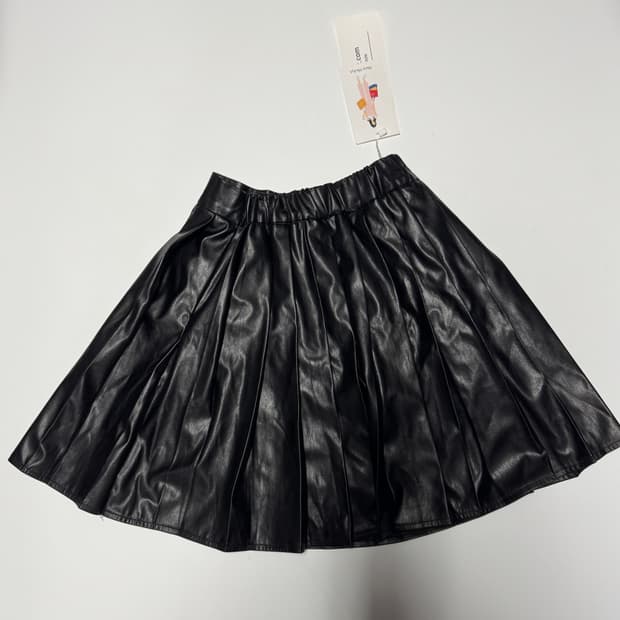 <새상품> 여성 마리마켓 페이크 레더 밴딩 스커트 23.6인치