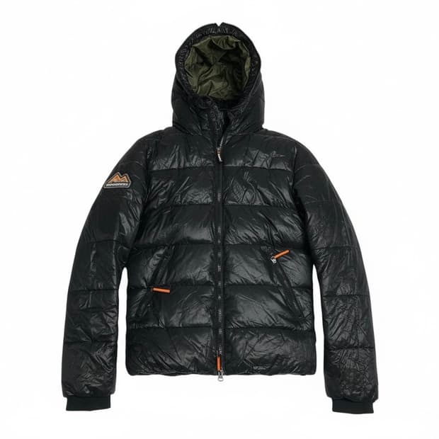 슈퍼드라이 3중 지퍼 패딩 s