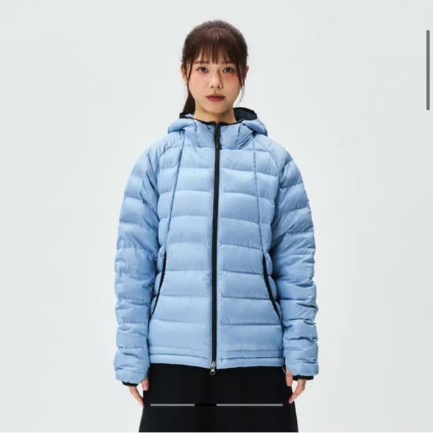 노티카 경량패딩 파스텔블루 m
