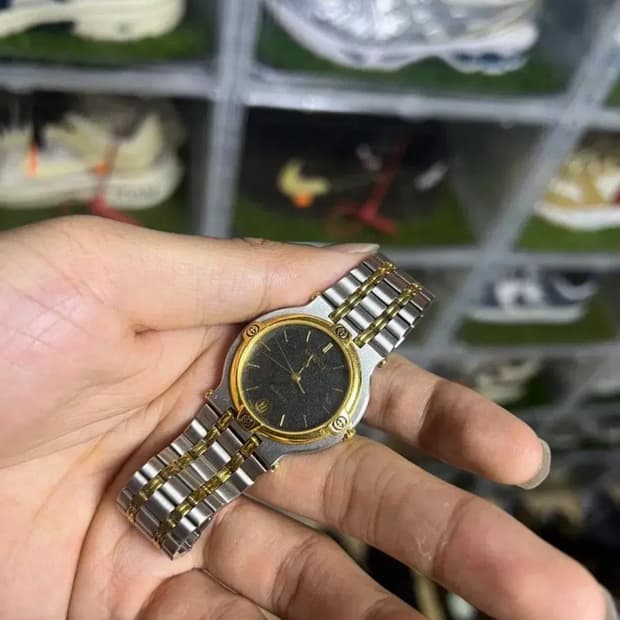 구찌 9000M 골드콤비 다크그레이