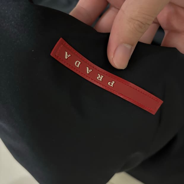 프라다 레더버클 자켓