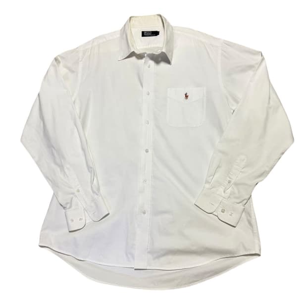 폴로 랄프로렌 화이트 옥스포드 셔츠