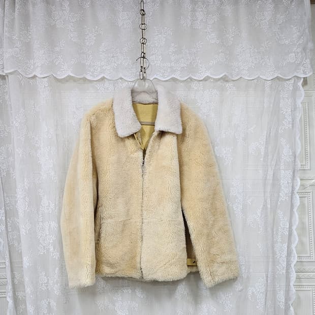 양모 무스탕 점퍼 