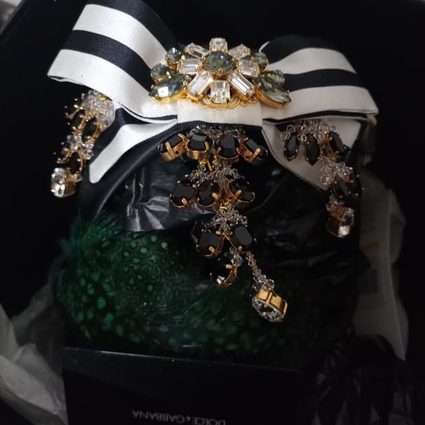 정품 돌체앤가바나 헤어밴드머리띠+돌체카드+돌체박스