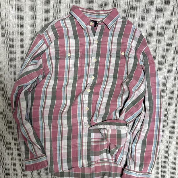 rrl 더블알엘 플란넬 체크 워크셔츠 xl