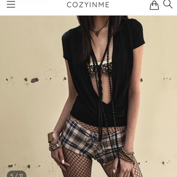 Cozyinme Sculptural Drape Top 드레이프 탑