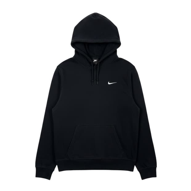 (S) 나이키 스우시 후드 티 블랙