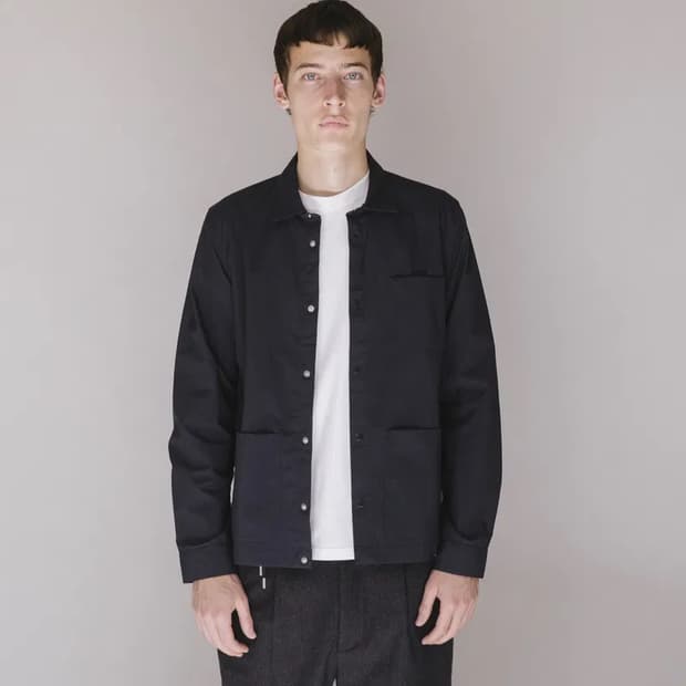 Folk clothing 어셈블 가먼트 셔츠 자켓 딥브라운챠콜 2