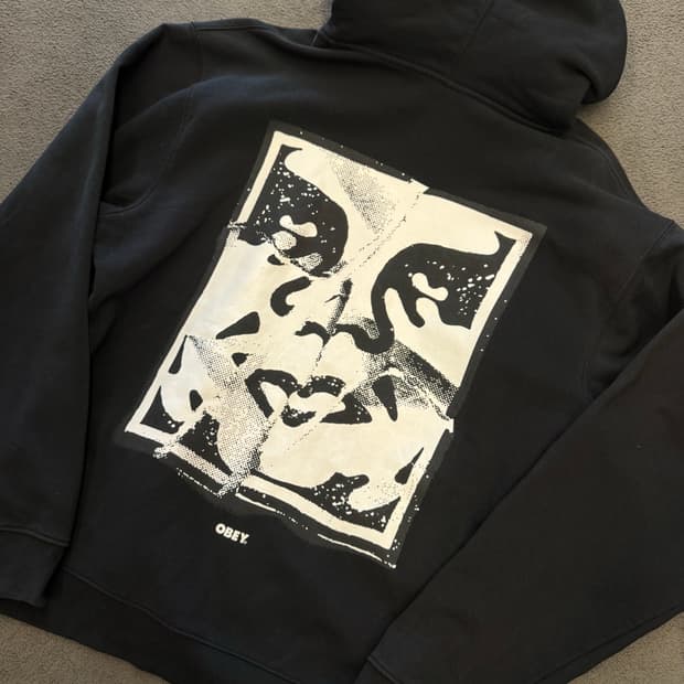 오베이 크랙드 아이콘 오버 후드집업 처분 