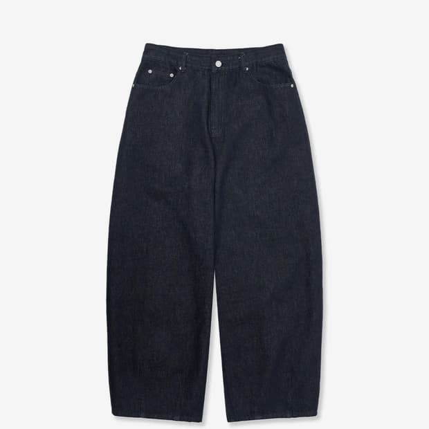 인템포무드 레이지보이 벌룬 핏 데님 논페이드인디고