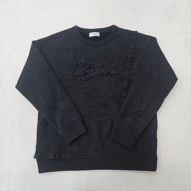 95 링스 블랙 여성 니트  0312Y