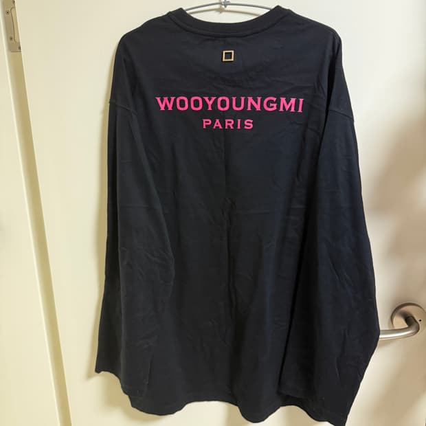 우영미 긴팔티셔츠 ( 블랙 / 핑크 ) 