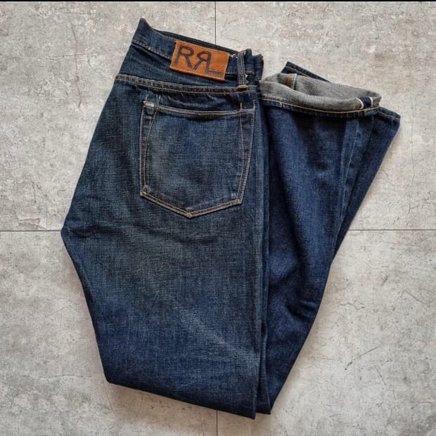 유럽판 RRL 오일피니쉬 스트레이트 셀비지 33sz