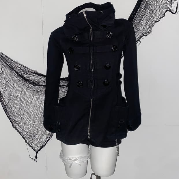 ꒰ঌ BACKS 00‘s 하이넥 집업 자켓 ໒꒱