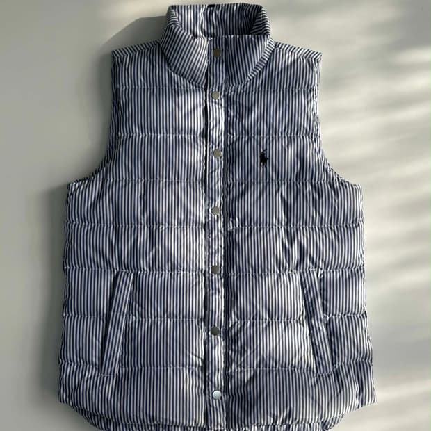 [XS] 폴로 랄프로렌 스트라이프 패딩 베스트