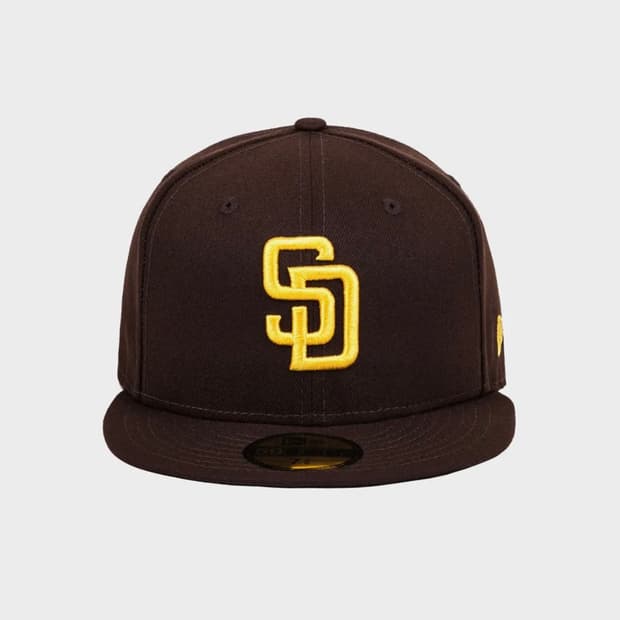 뉴에라 스냅백 MLB 어센틱 샌디에이고 게임 브라운 애눌가능