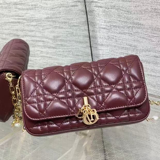 디올 크로스 백시그니처 넝쿨 체크로 클래식한 레터링 참장식
