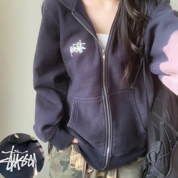 스투시 후드집업