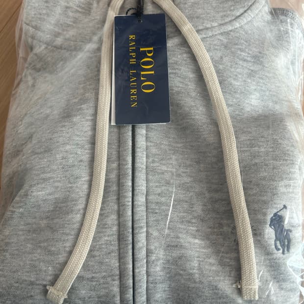 폴로 후드집업 새상품 그레이 s